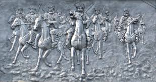 A beautiful painting of Balochi horses